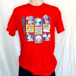 Red Super Mario Graphic Logo Tee ~ New WO Tags ~ Boys XL (14)